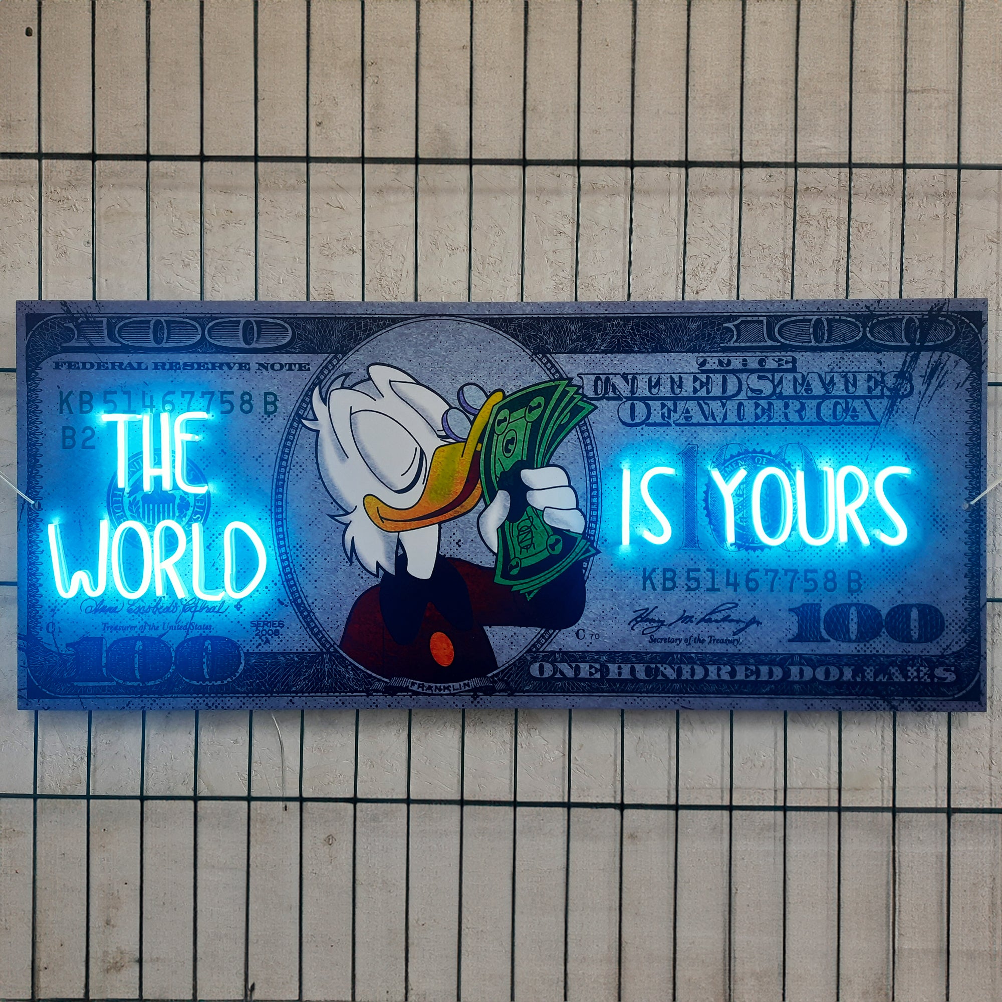 THE WORLD IS YOURS NEON SIGN