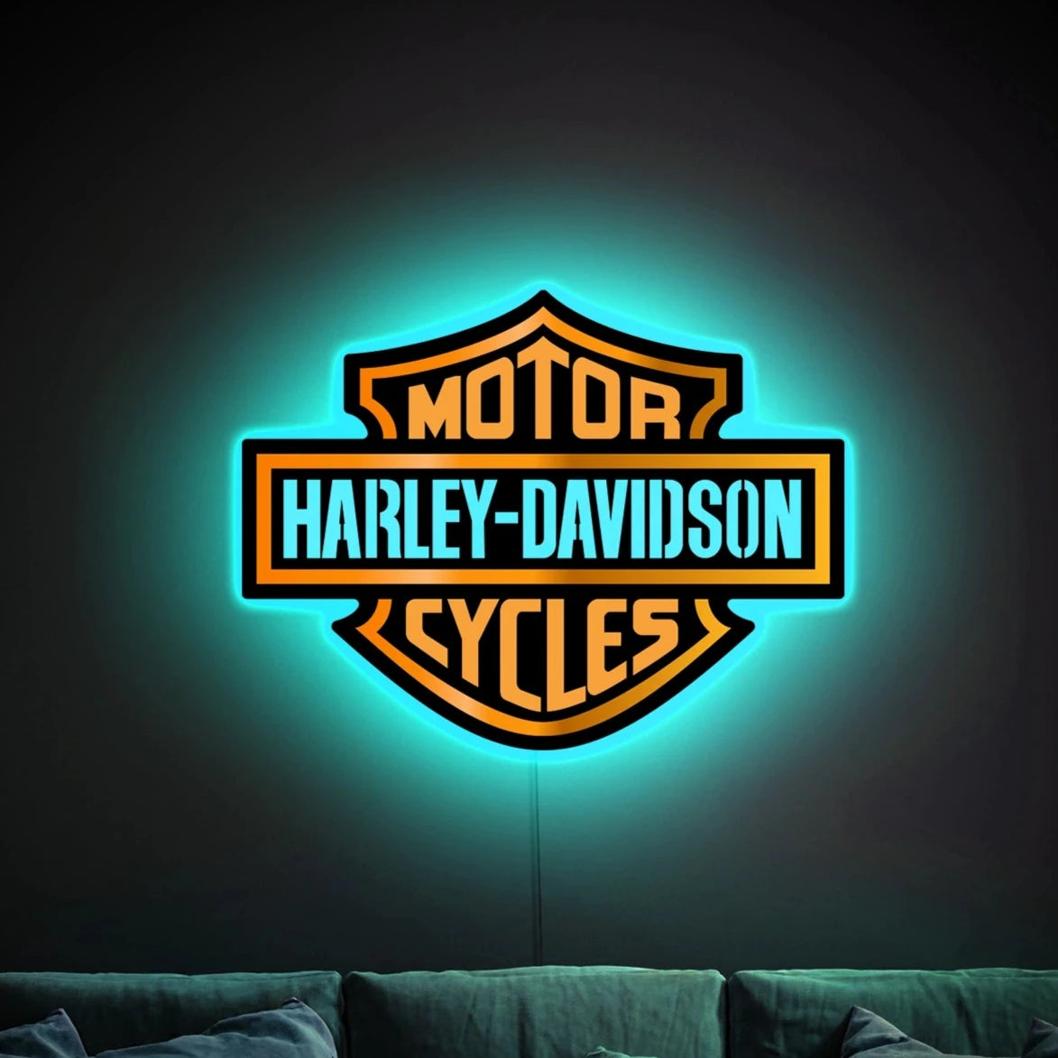 H-D Motorcycle Garage Led Sign