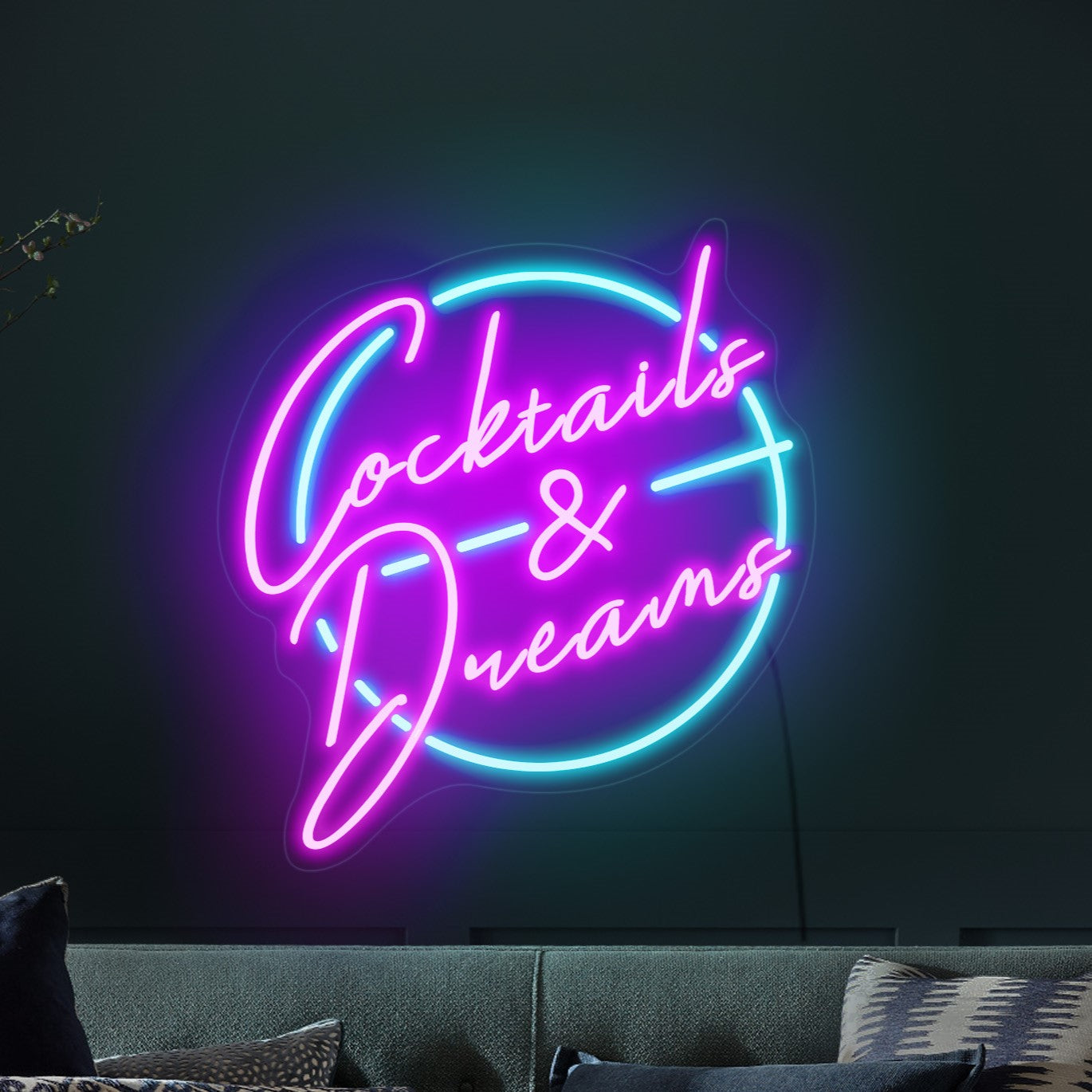 COCKTAILS & DREAMS NEON SIGN