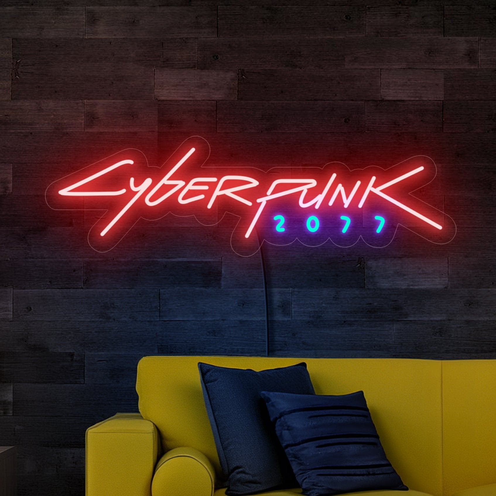 Cyberpunk neon sign