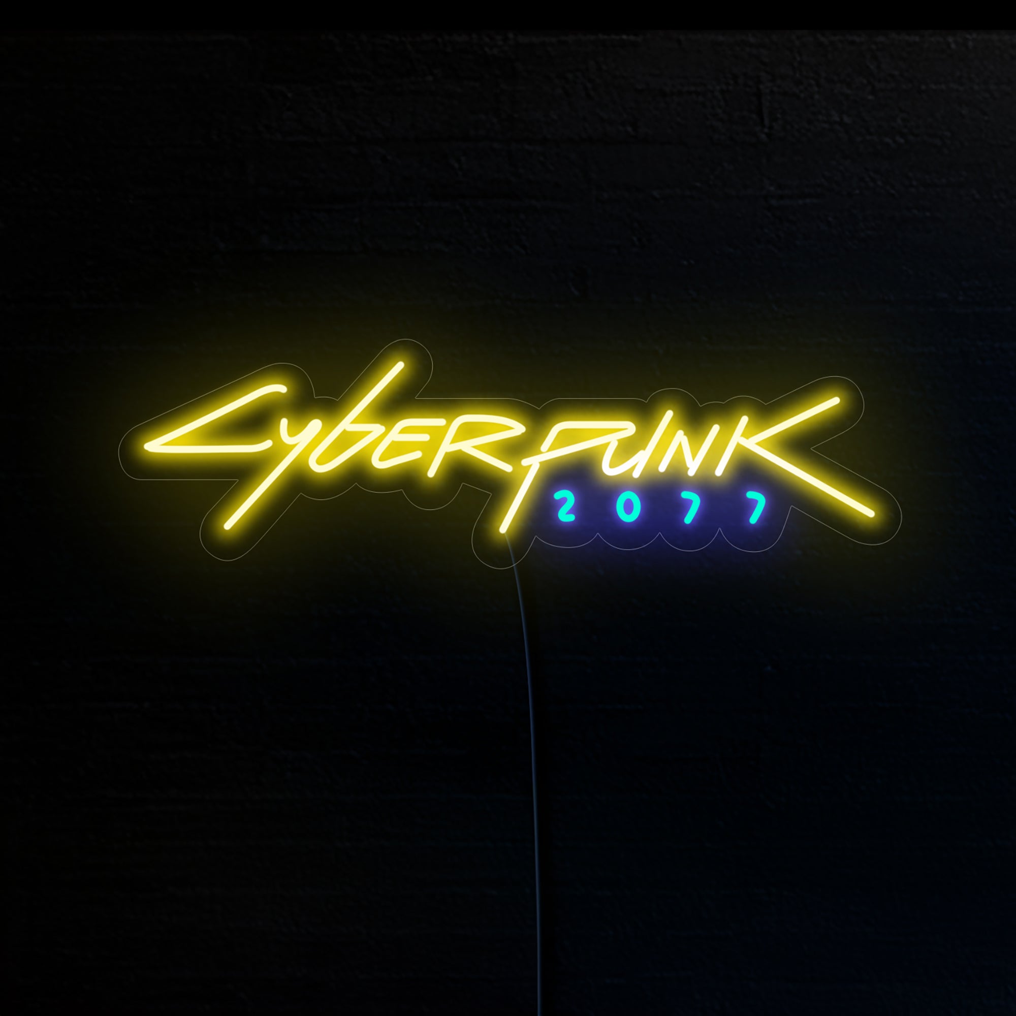 Cyberpunk neon sign