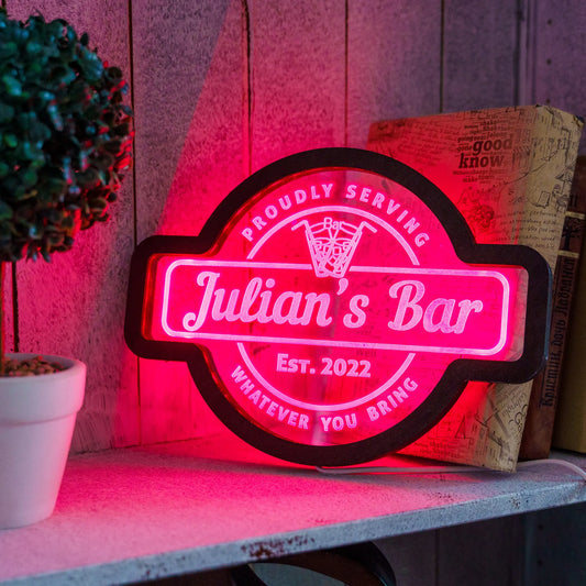 CUSTOM BAR NAME NEON SIGN