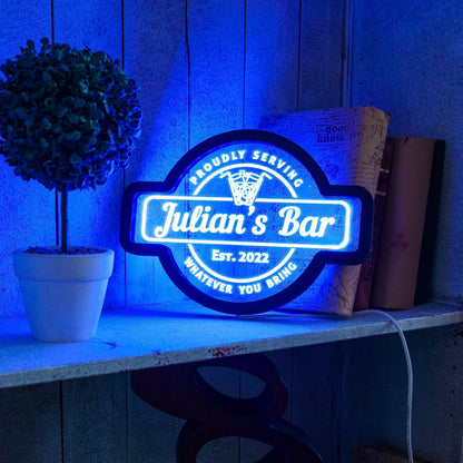 CUSTOM BAR NAME NEON SIGN
