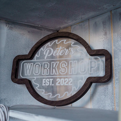 CUSTOM WORKSHOP NEON SIGN