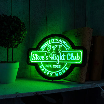 CUSTOM NIGHT CLUB NEON SIGN