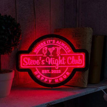 CUSTOM NIGHT CLUB NEON SIGN