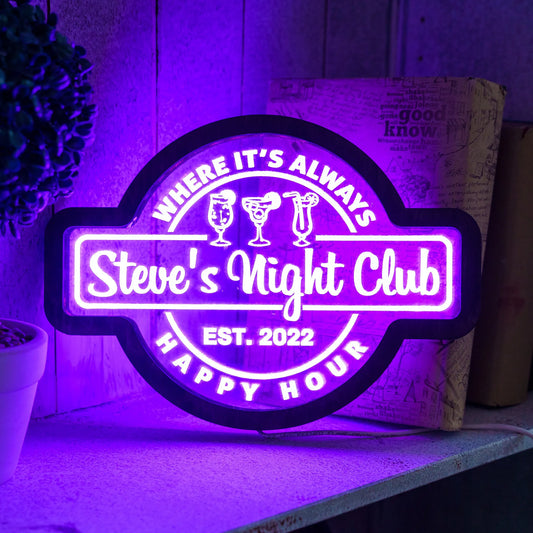 CUSTOM NIGHT CLUB NEON SIGN