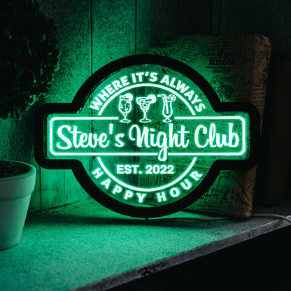 CUSTOM NIGHT CLUB NEON SIGN