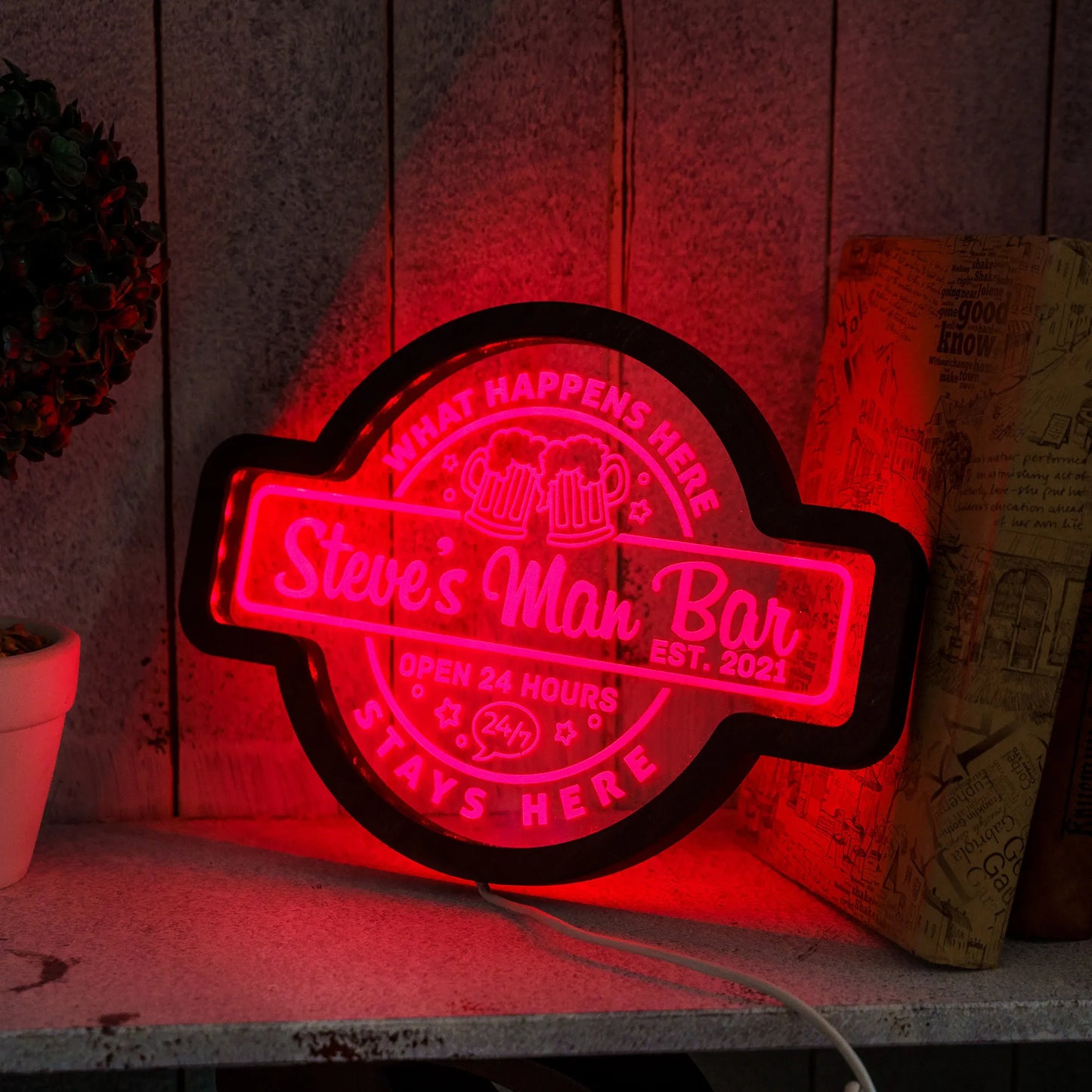 CUSTOM MAN BAR NEON SIGN
