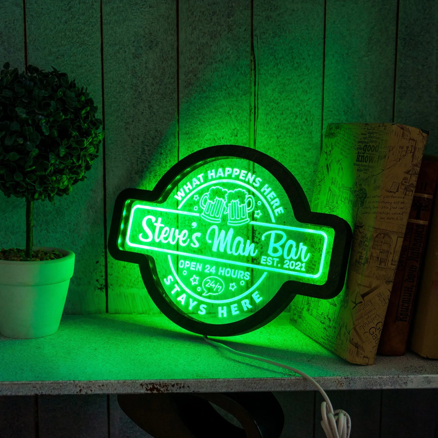 CUSTOM MAN BAR NEON SIGN