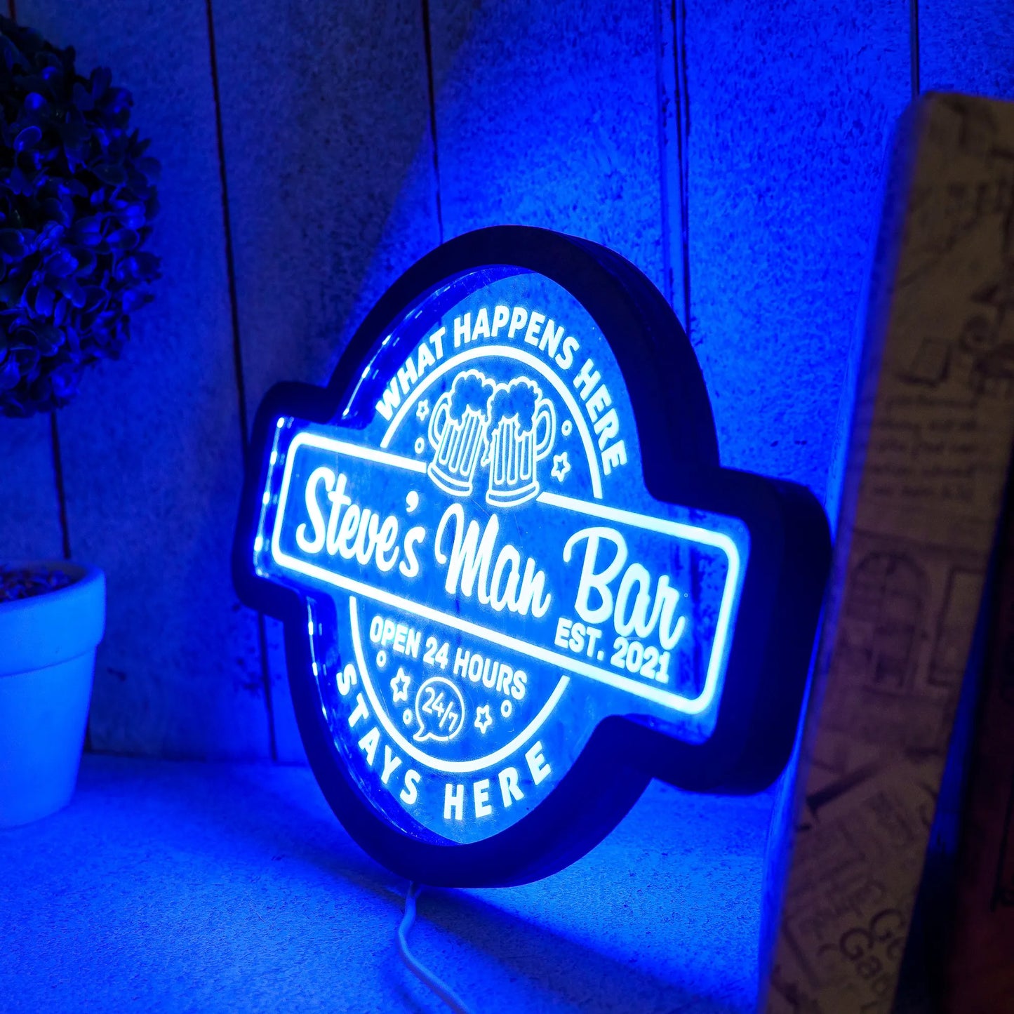 CUSTOM MAN BAR NEON SIGN