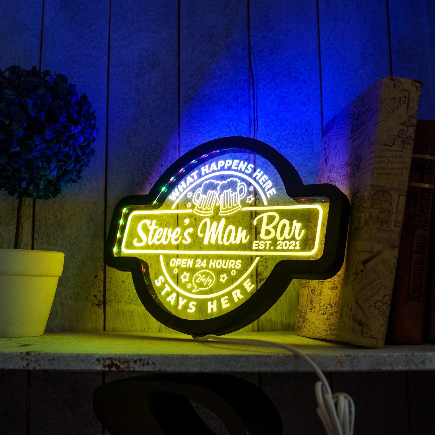 CUSTOM MAN BAR NEON SIGN