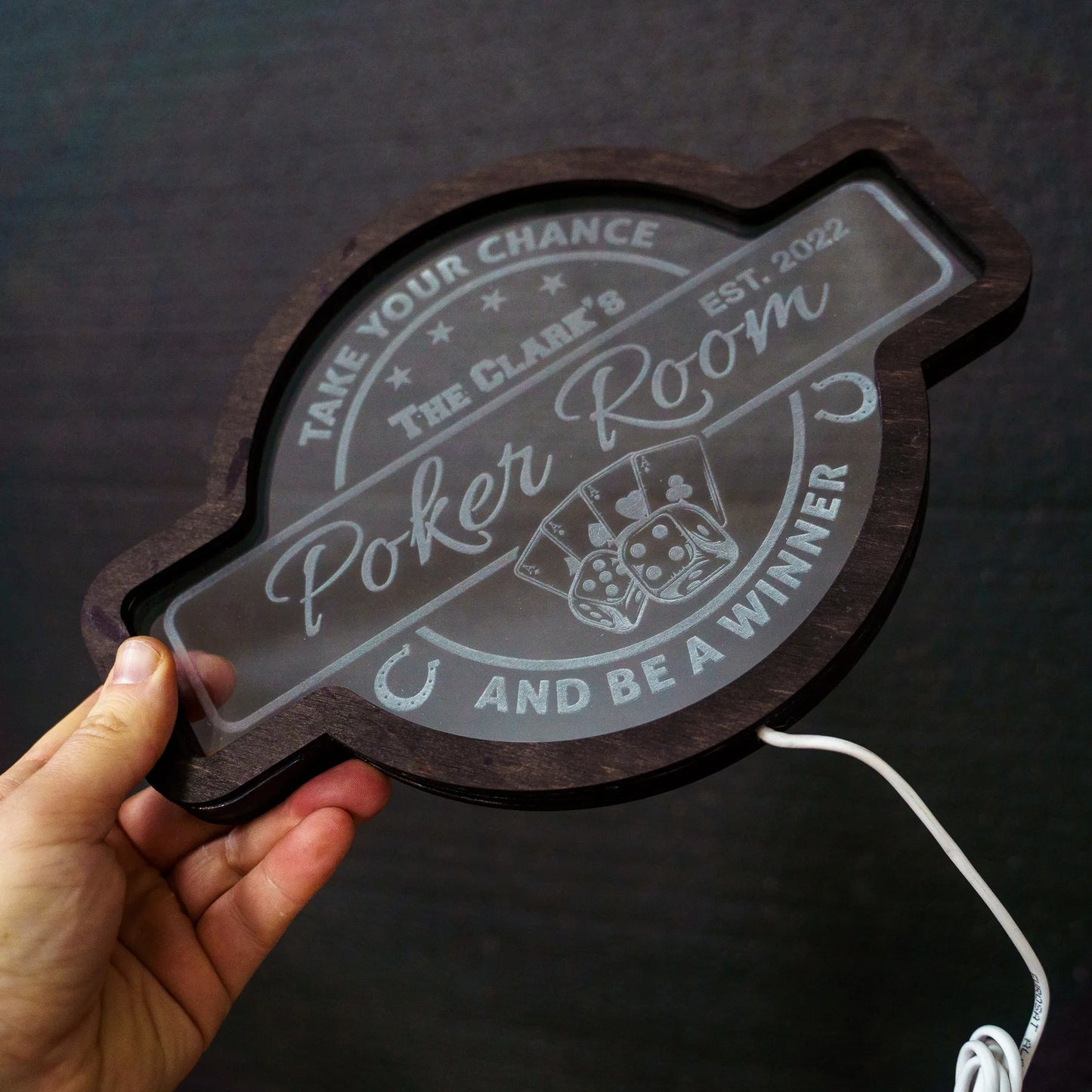 CUSTOM POKER ROOM NEON SIGN
