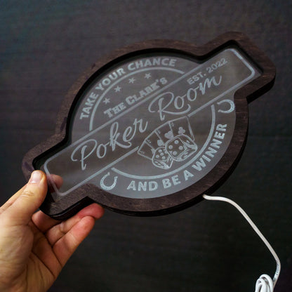 CUSTOM POKER ROOM NEON SIGN