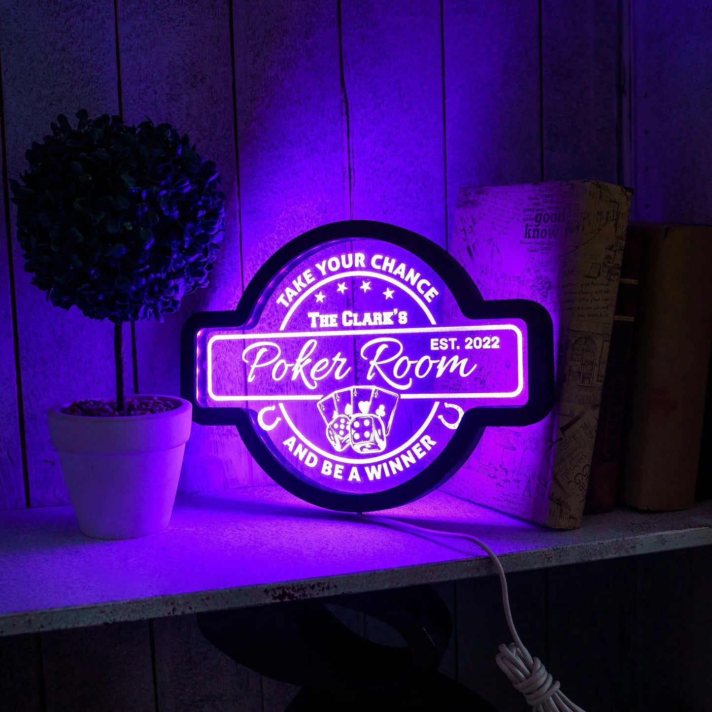 CUSTOM POKER ROOM NEON SIGN