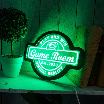 CUSTOM GAME ROOM NEON SIGN