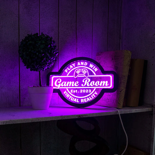 CUSTOM GAME ROOM NEON SIGN