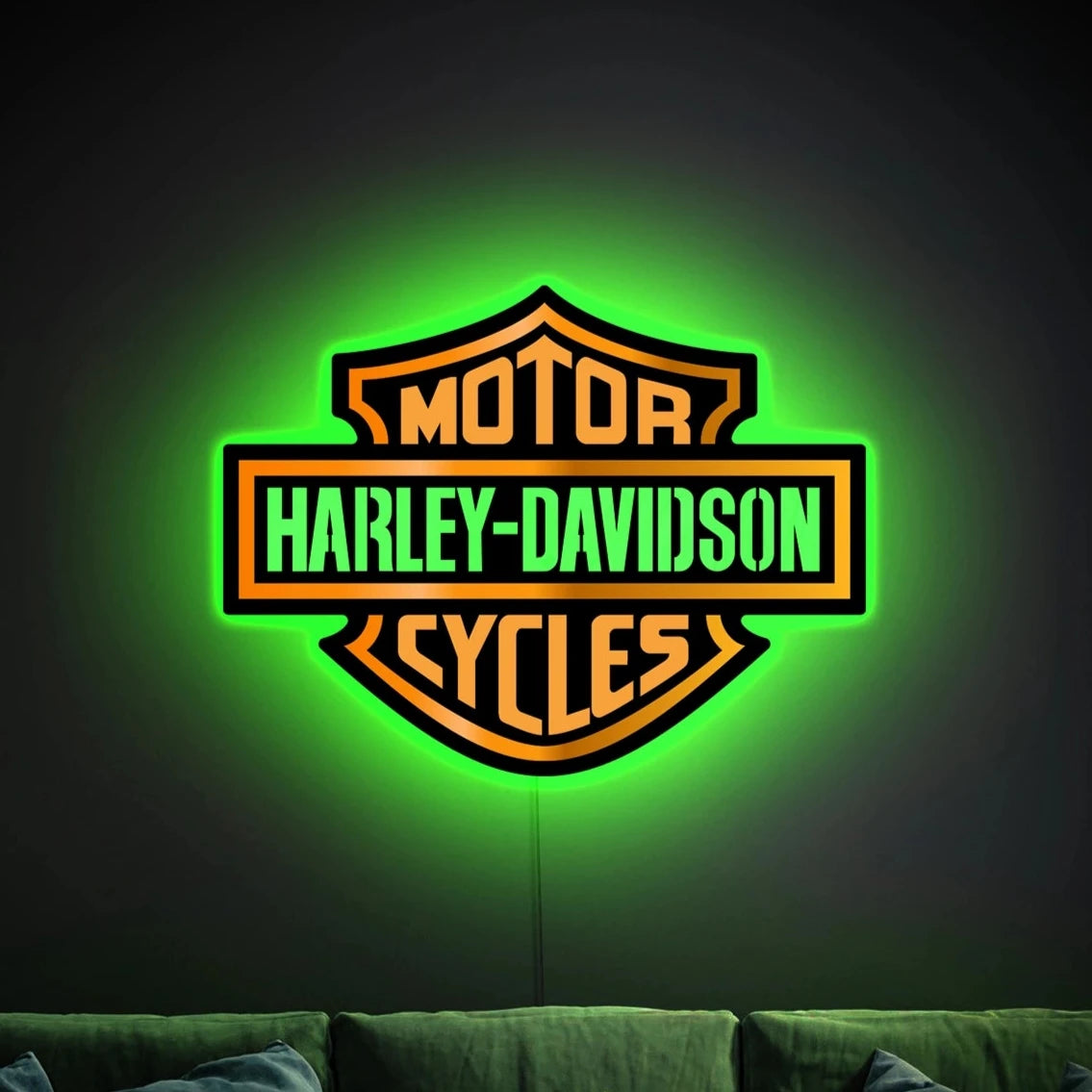 H-D Motorcycle Garage Led Sign