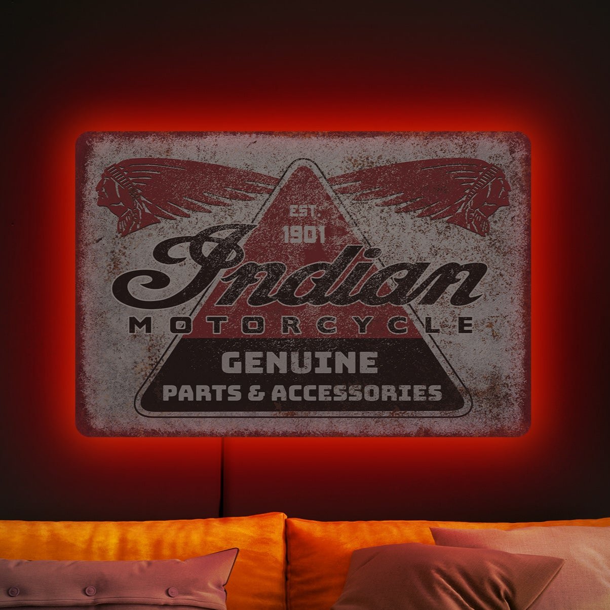 INDIAN MOTORCYCLES NEON SIGN