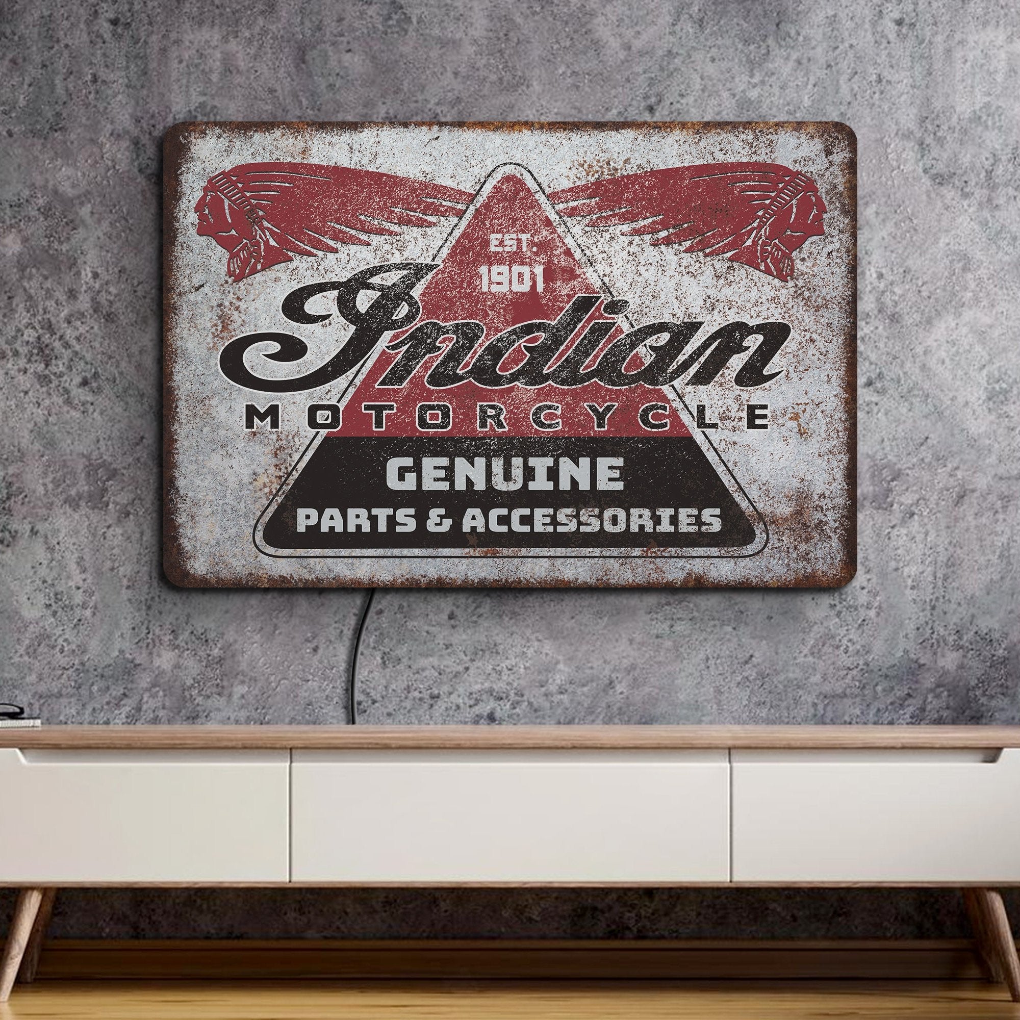 INDIAN MOTORCYCLES NEON SIGN