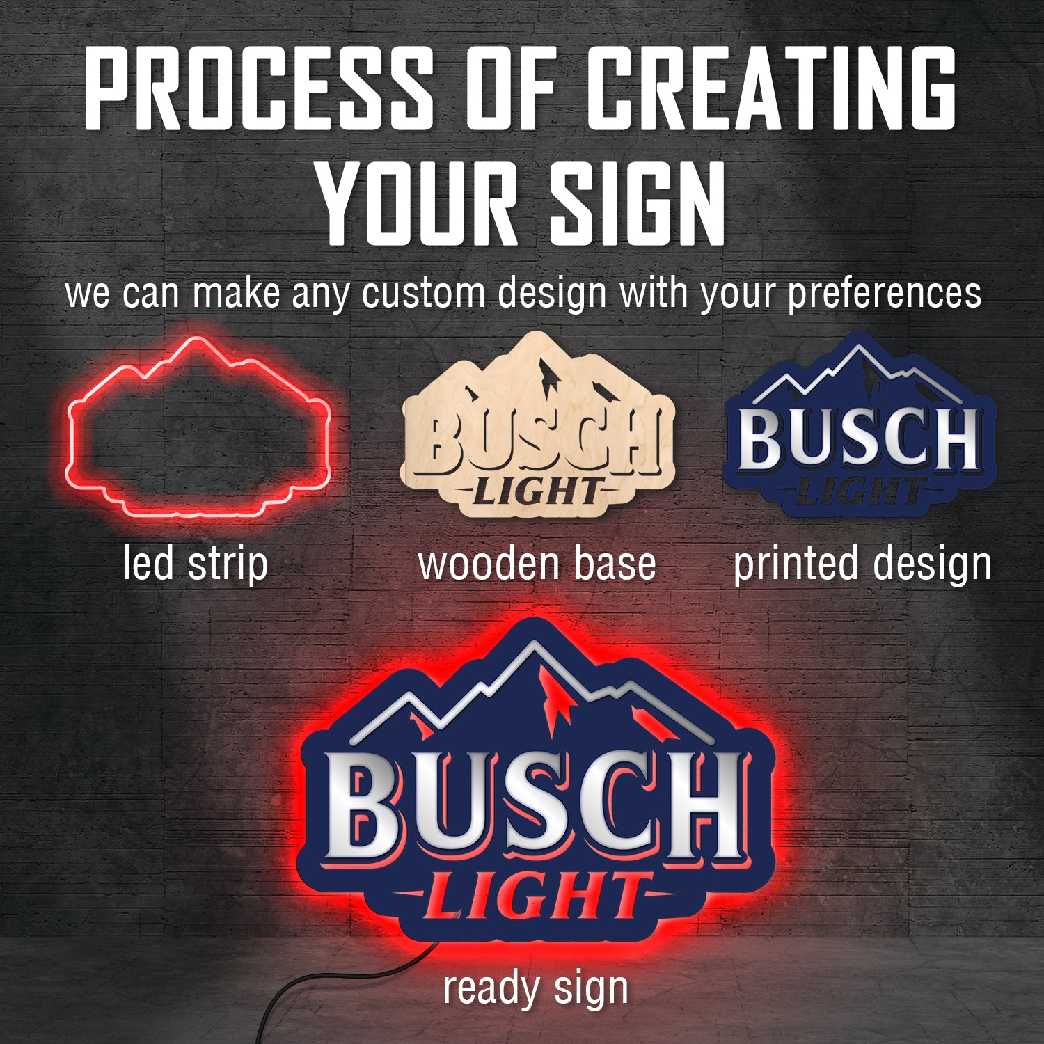 BUSH LIGHT NEON SIGN