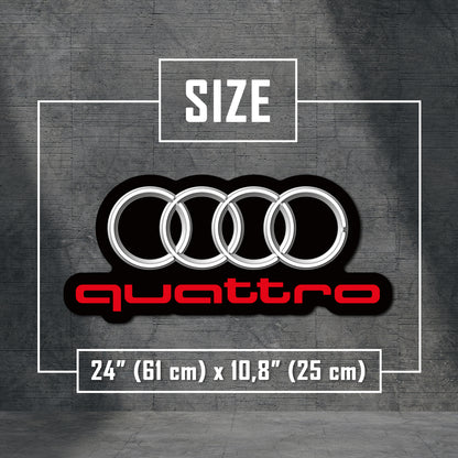Audi neon sign