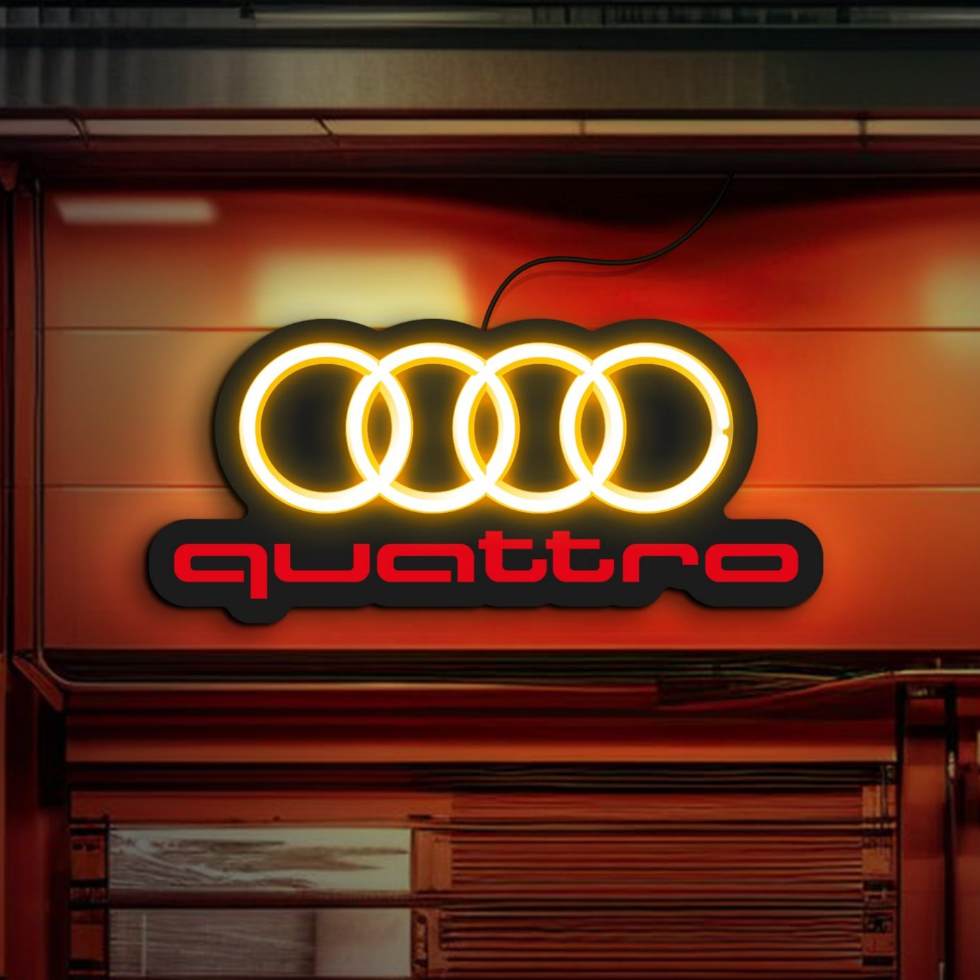 Audi neon sign