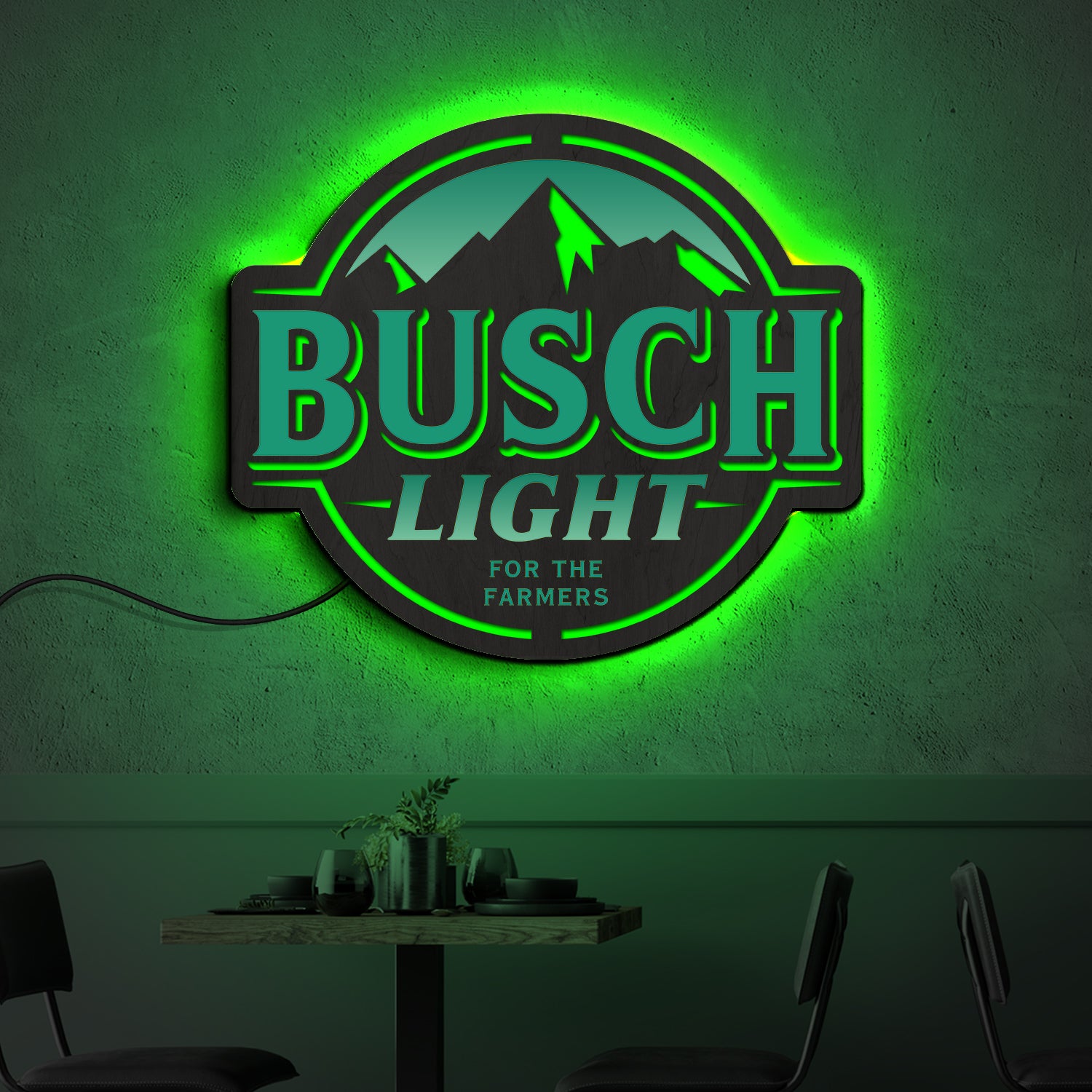 BUSH LIGHT NEON SIGN