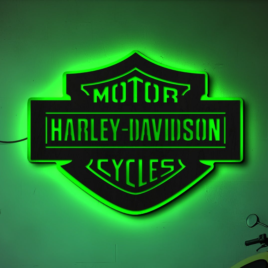 Custom H-D Motorcycle Garage Led