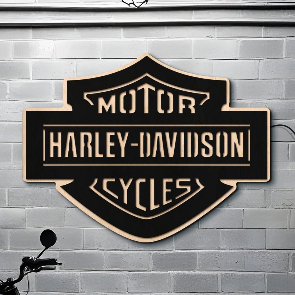 Custom H-D Motorcycle Garage Led