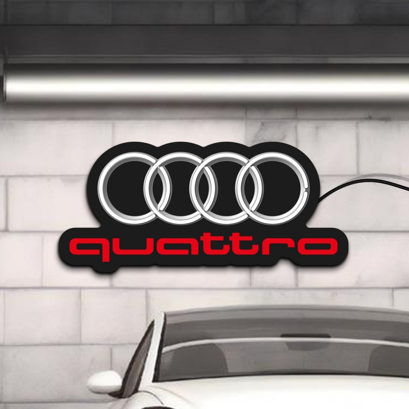 Audi neon sign