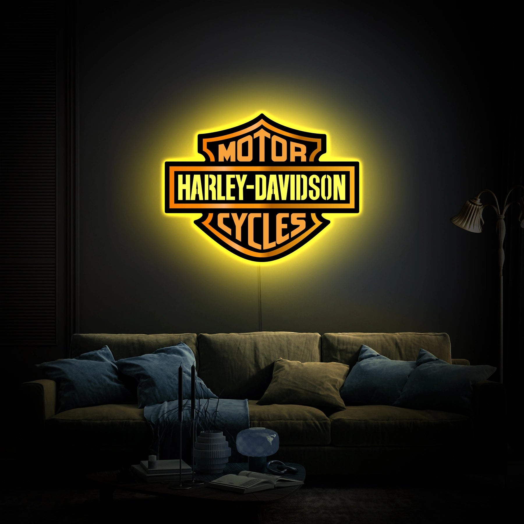 H-D MOTOR CYCLES LED SIGN