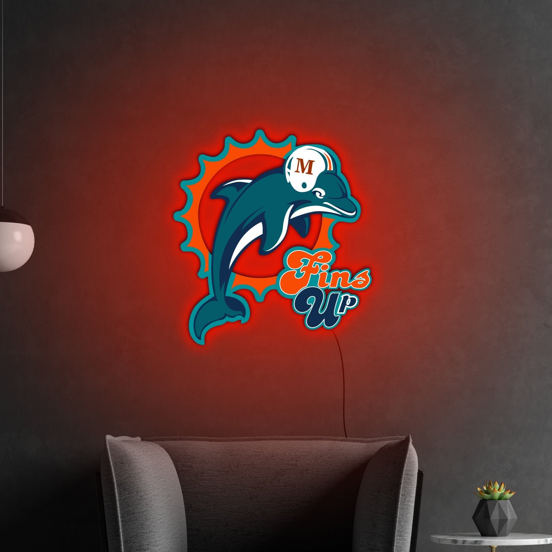 MIAMI DOLPHINS NEON SIGN