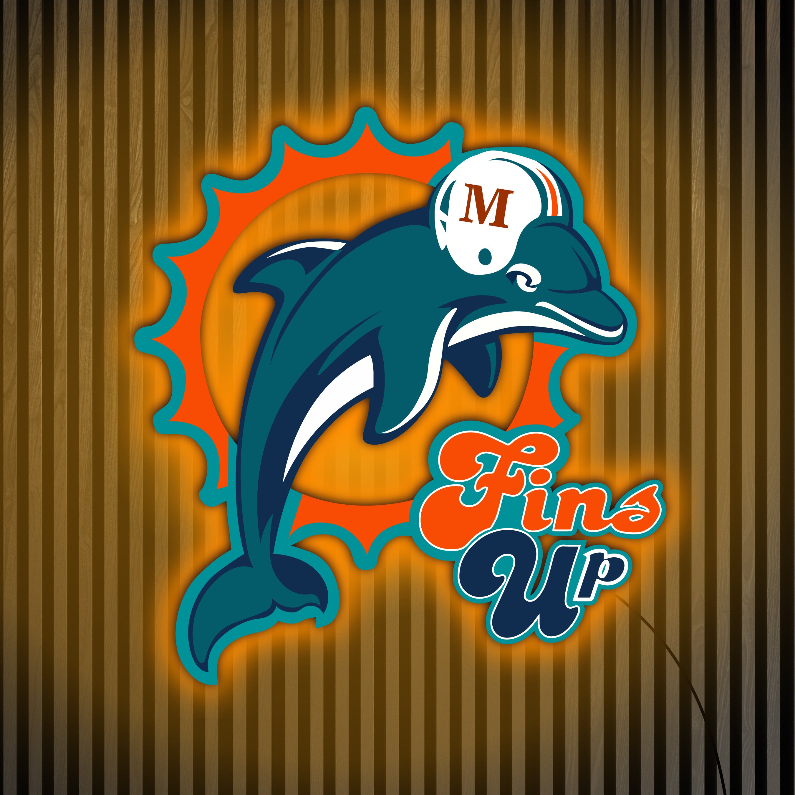 MIAMI DOLPHINS NEON SIGN