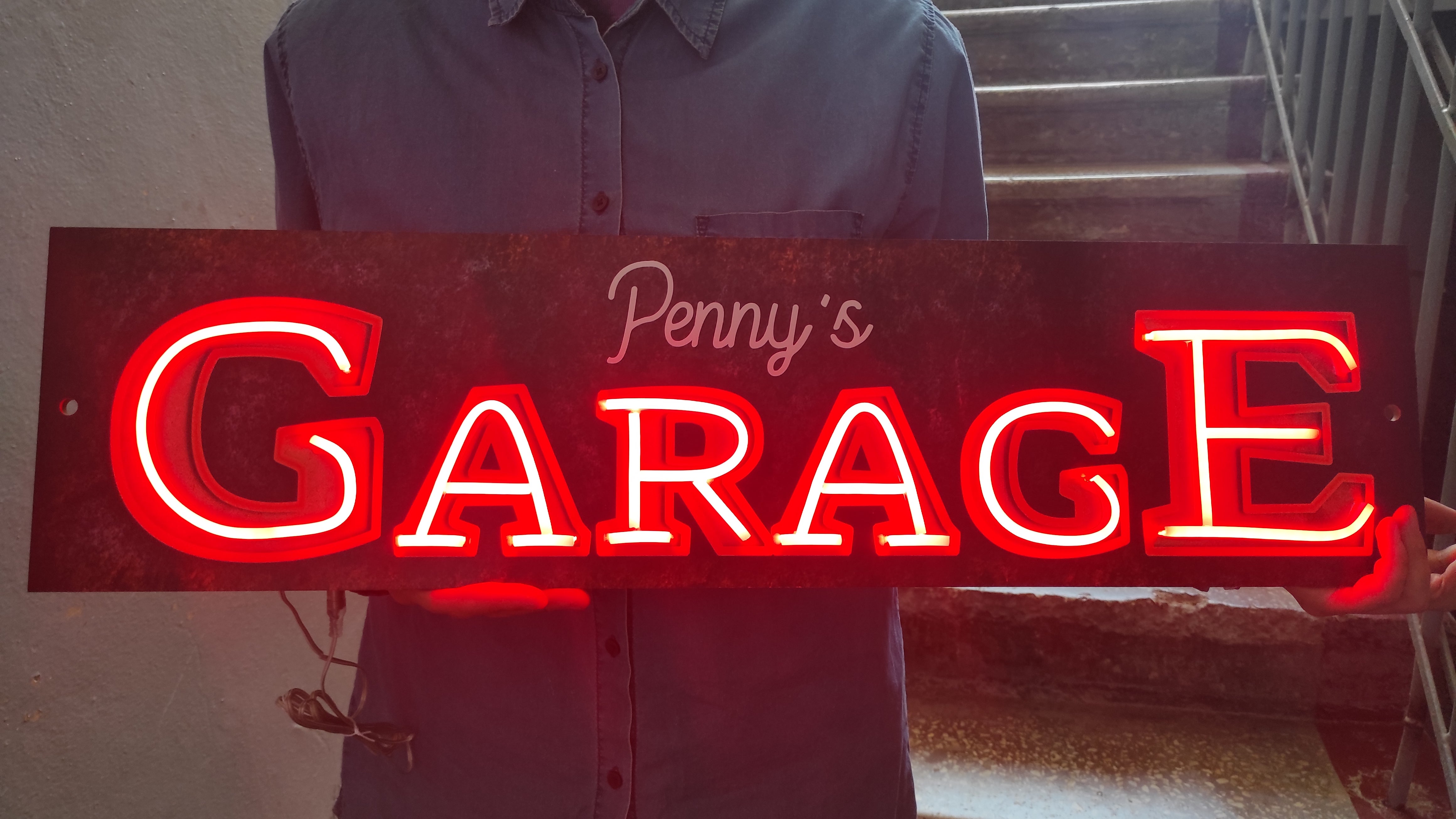 CUSTOM GARAGE NAME SIGN