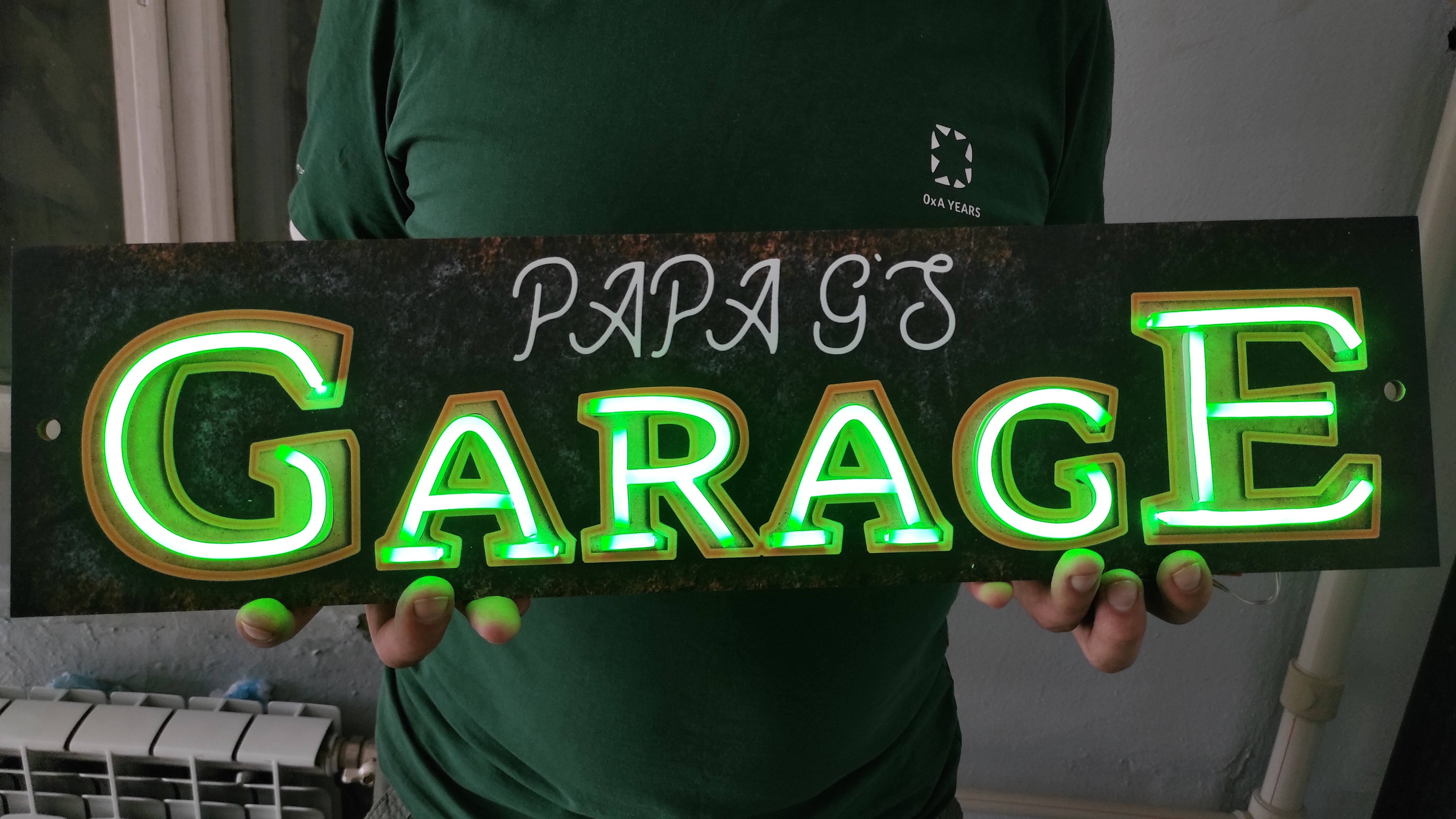 CUSTOM GARAGE NAME SIGN