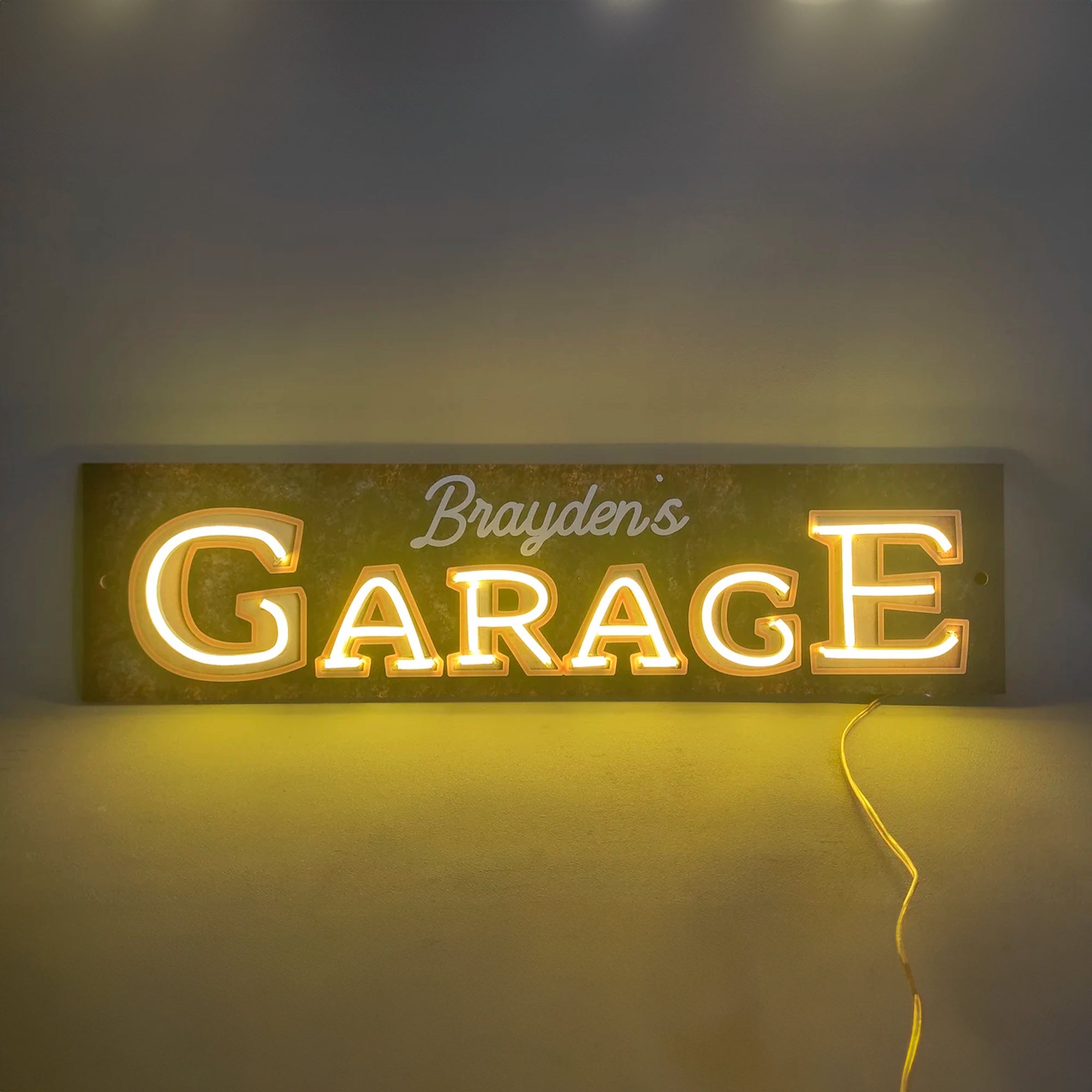 CUSTOM GARAGE NAME SIGN