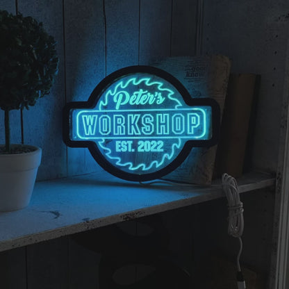 CUSTOM WORKSHOP NEON SIGN