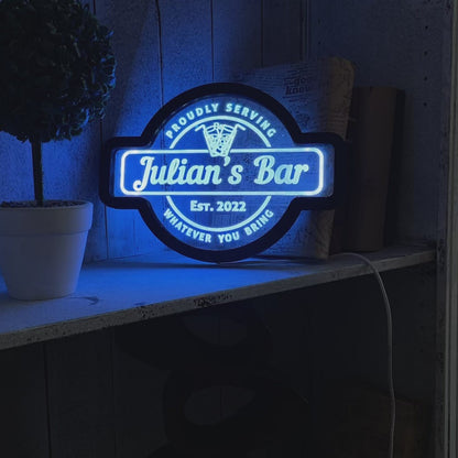 CUSTOM BAR NAME NEON SIGN