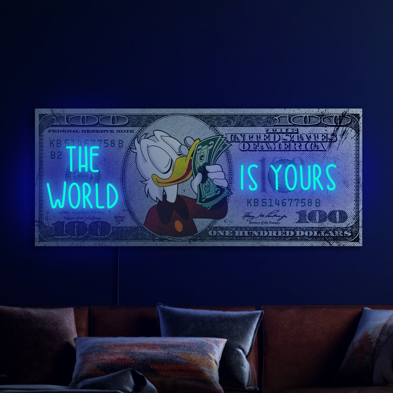 THE WORLD IS YOURS NEON SIGN