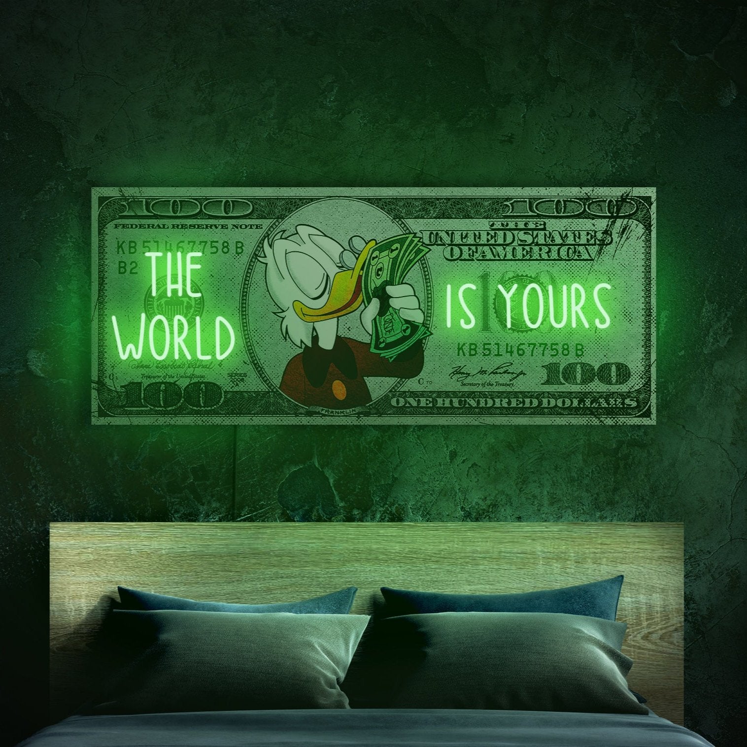 THE WORLD IS YOURS NEON SIGN