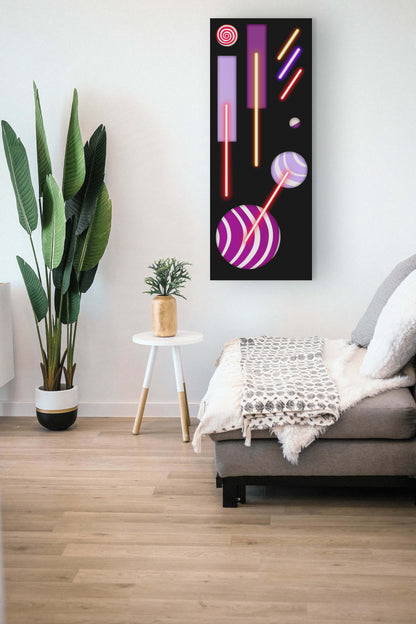 GEOMETRIC NEON WALL DECOR