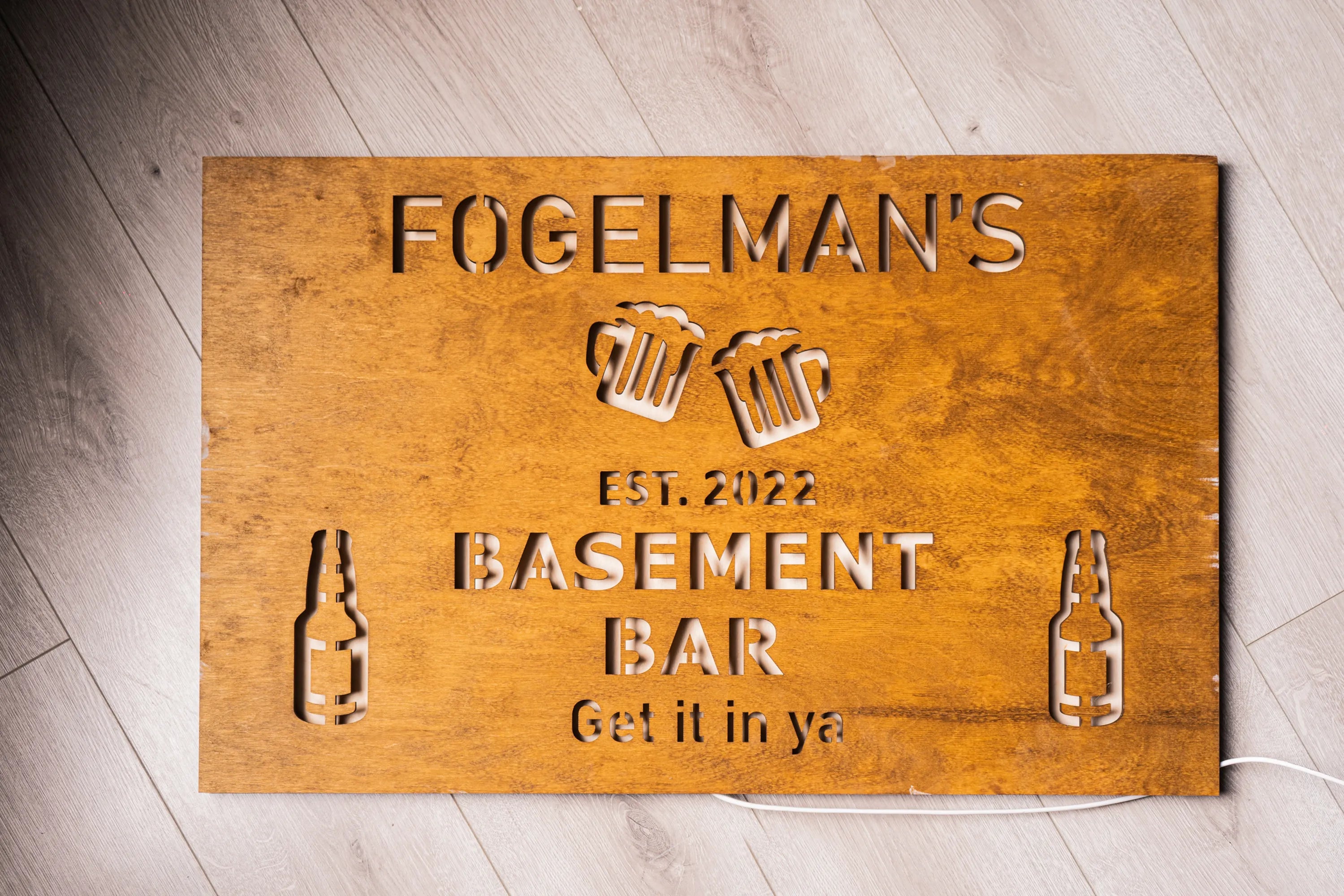 CUSTOM BAR NAME SIGN