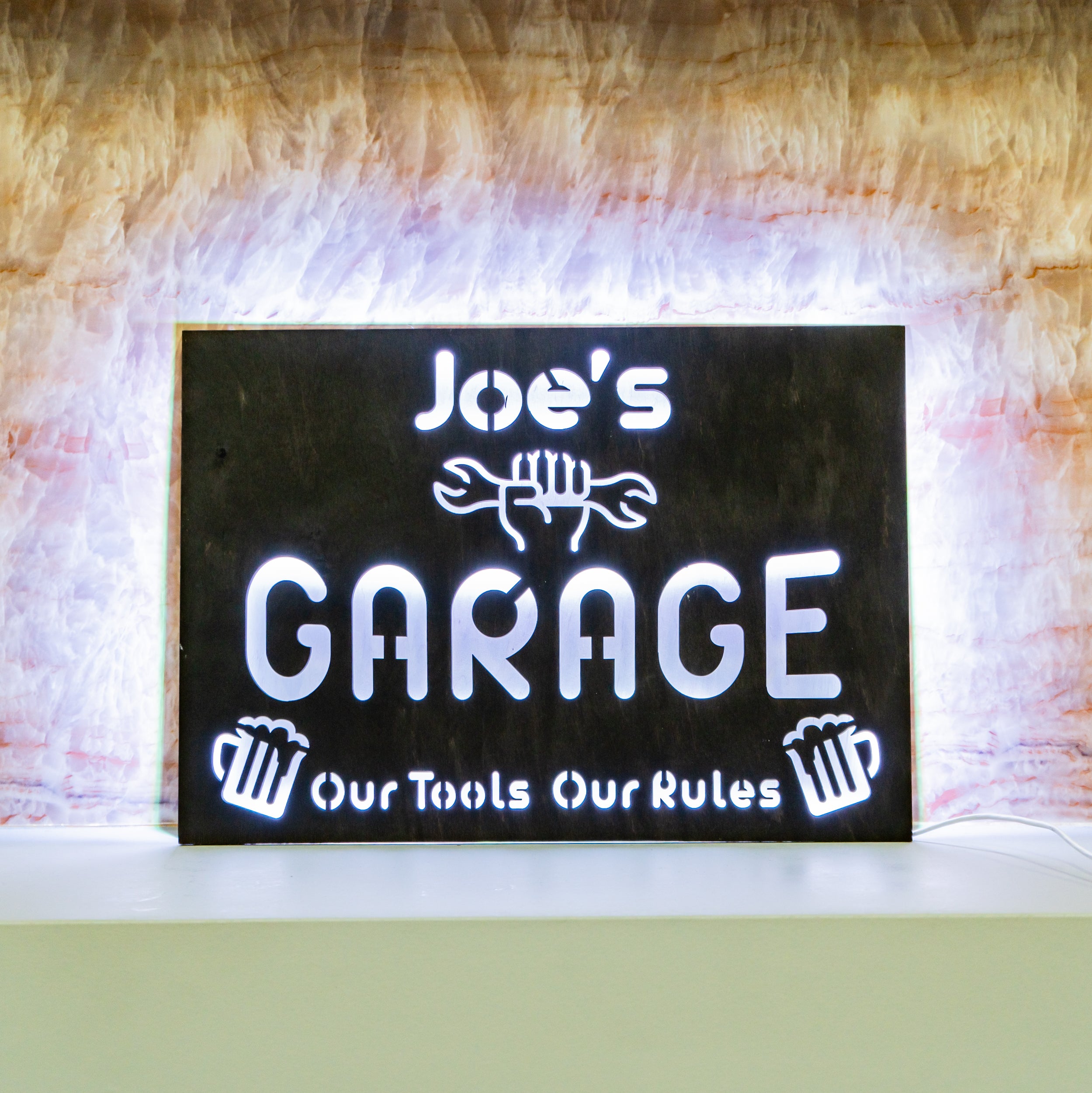 Garage led sign