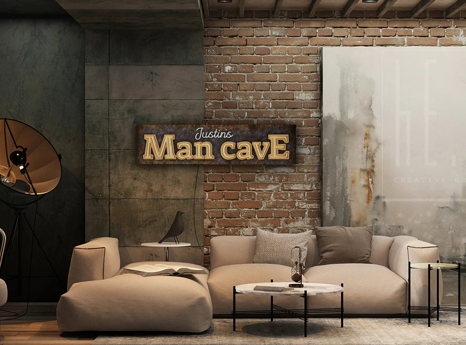 Man cave neon sign