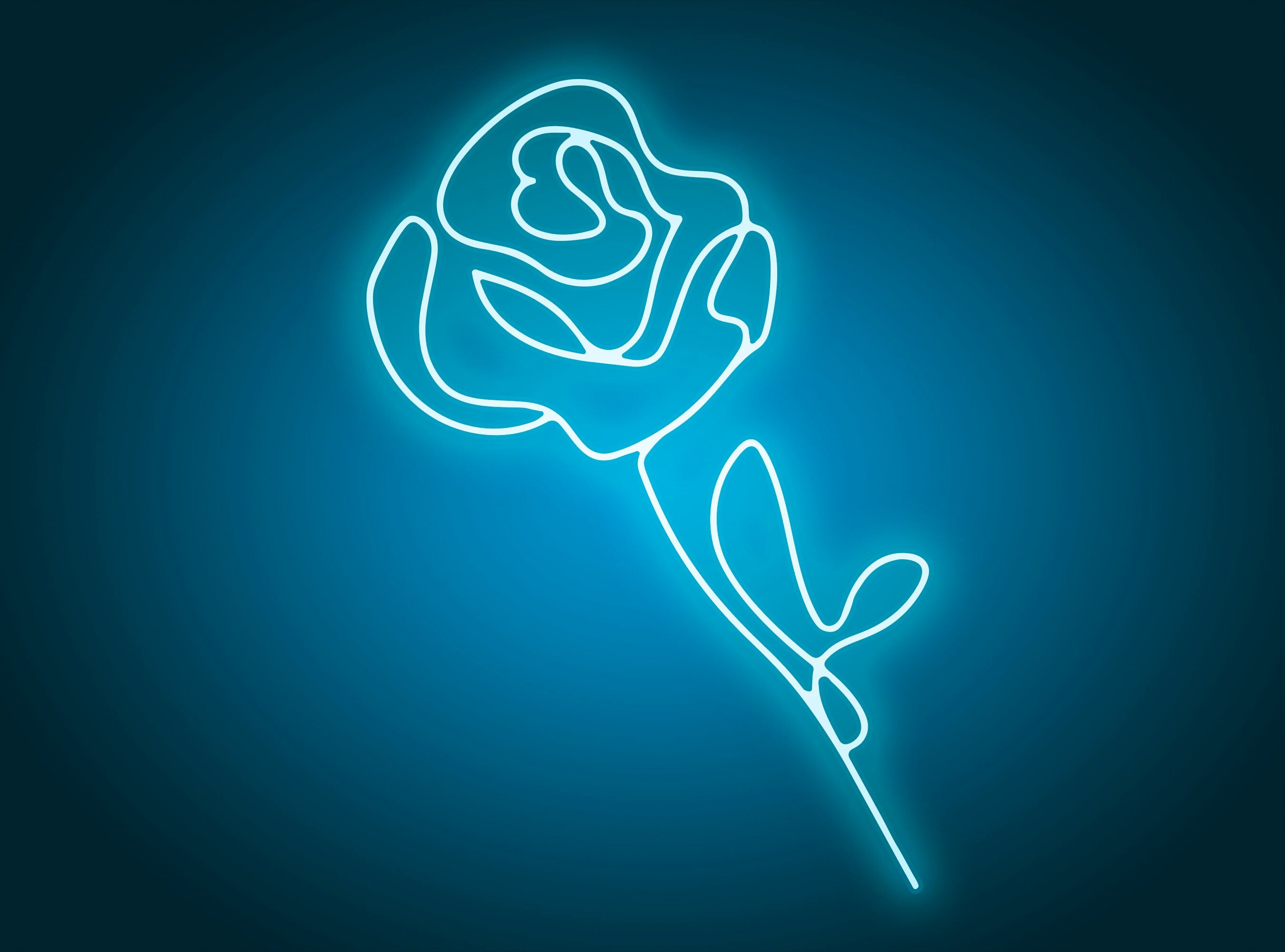 Neon sign flower