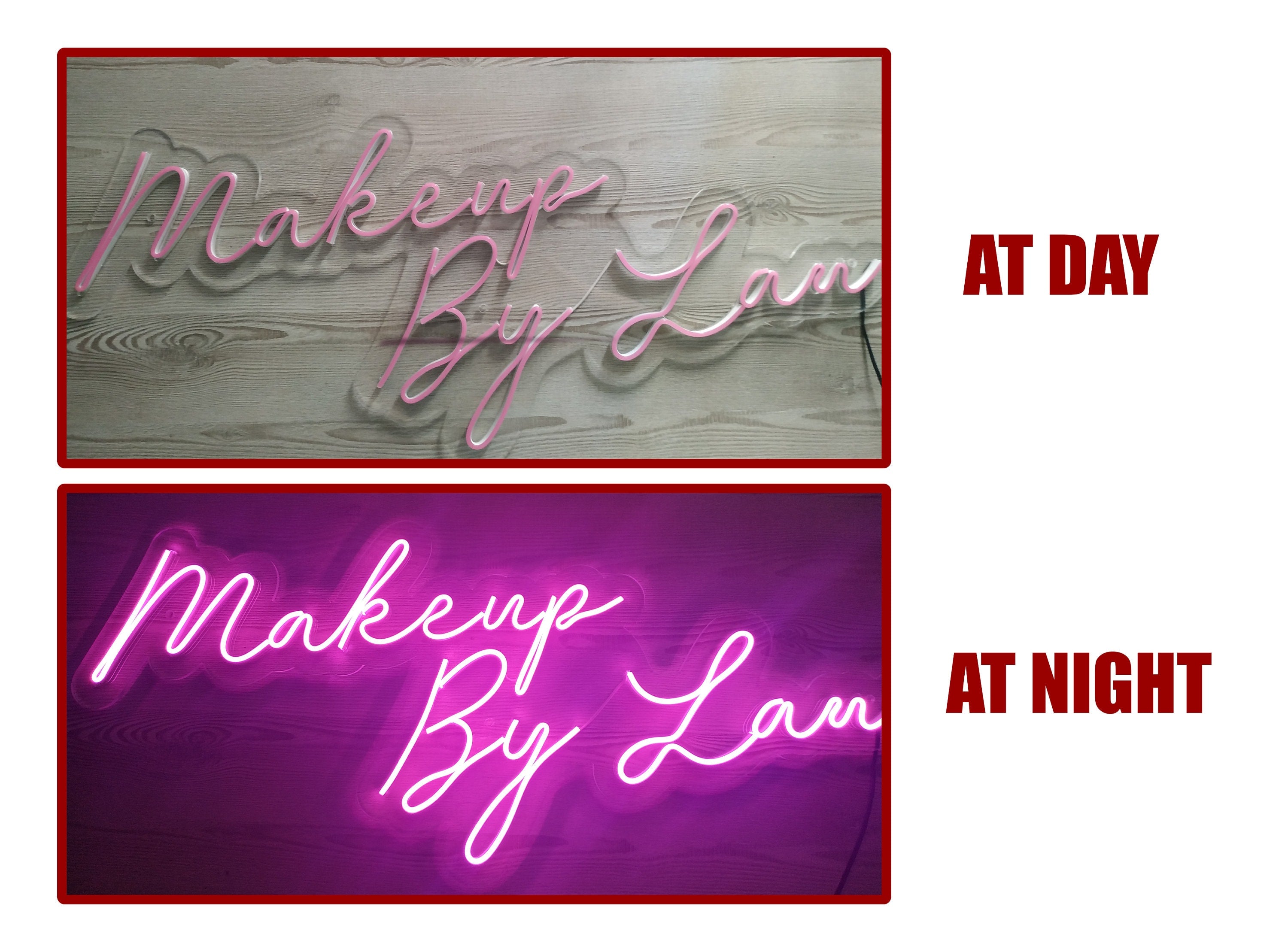 Coming soon neon sign