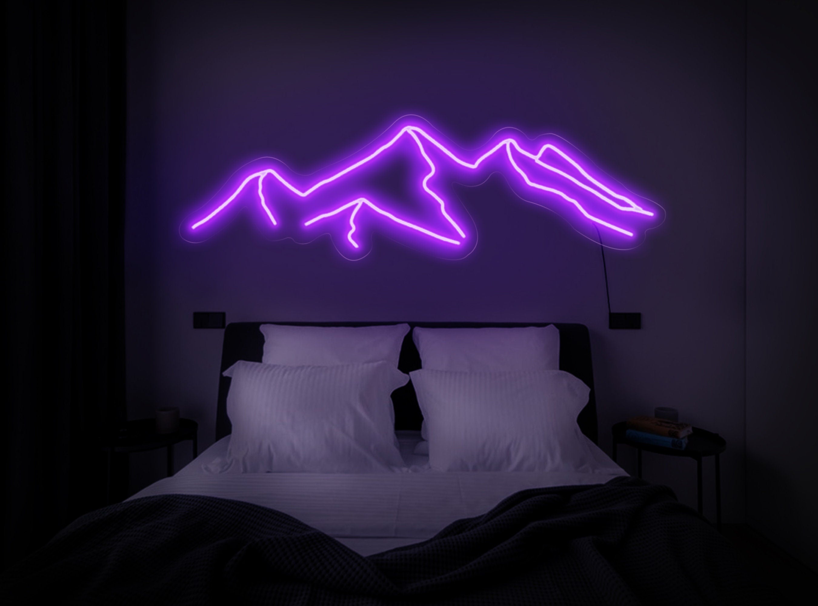 Mountain neon sign