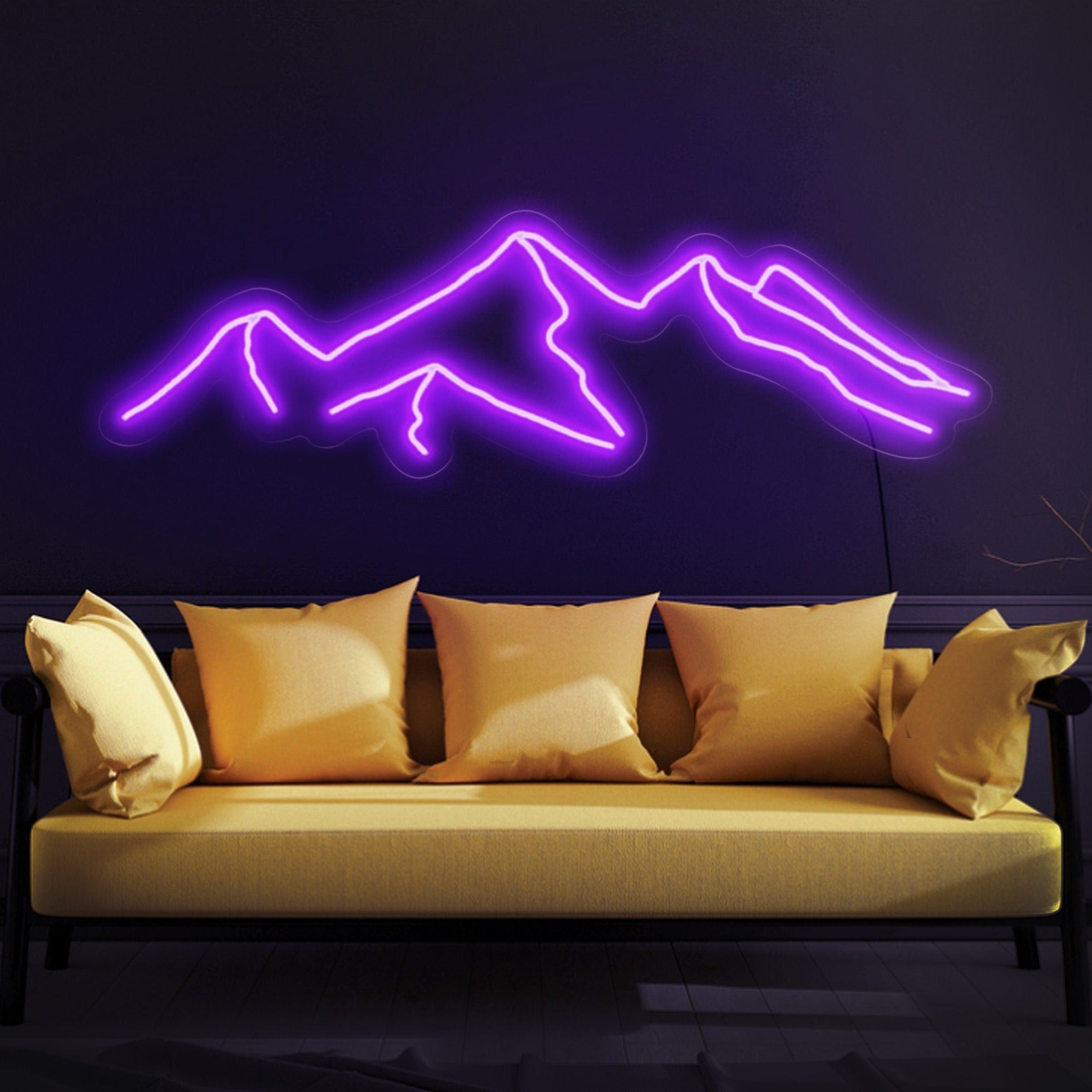 Mountain neon sign