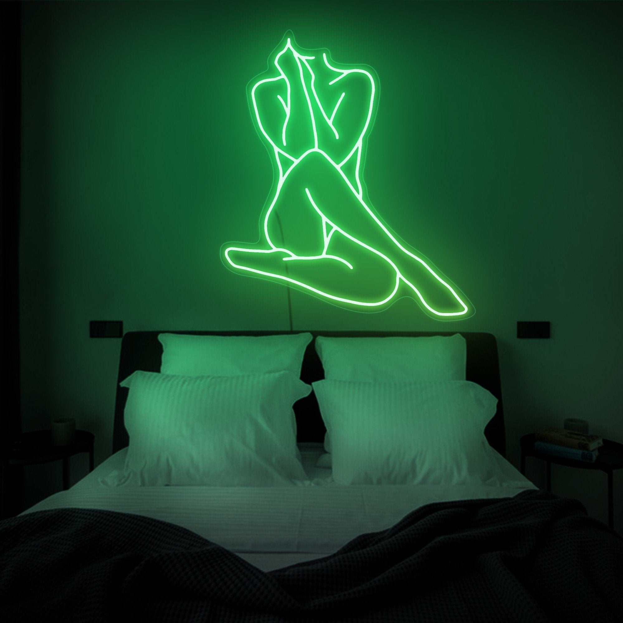 Lady body neon sign